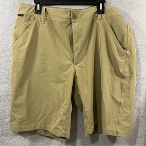 Ariat Mens AriatTEK Performance Khaki Shorts 38 (actual Sz 40) Nylon Spandex
